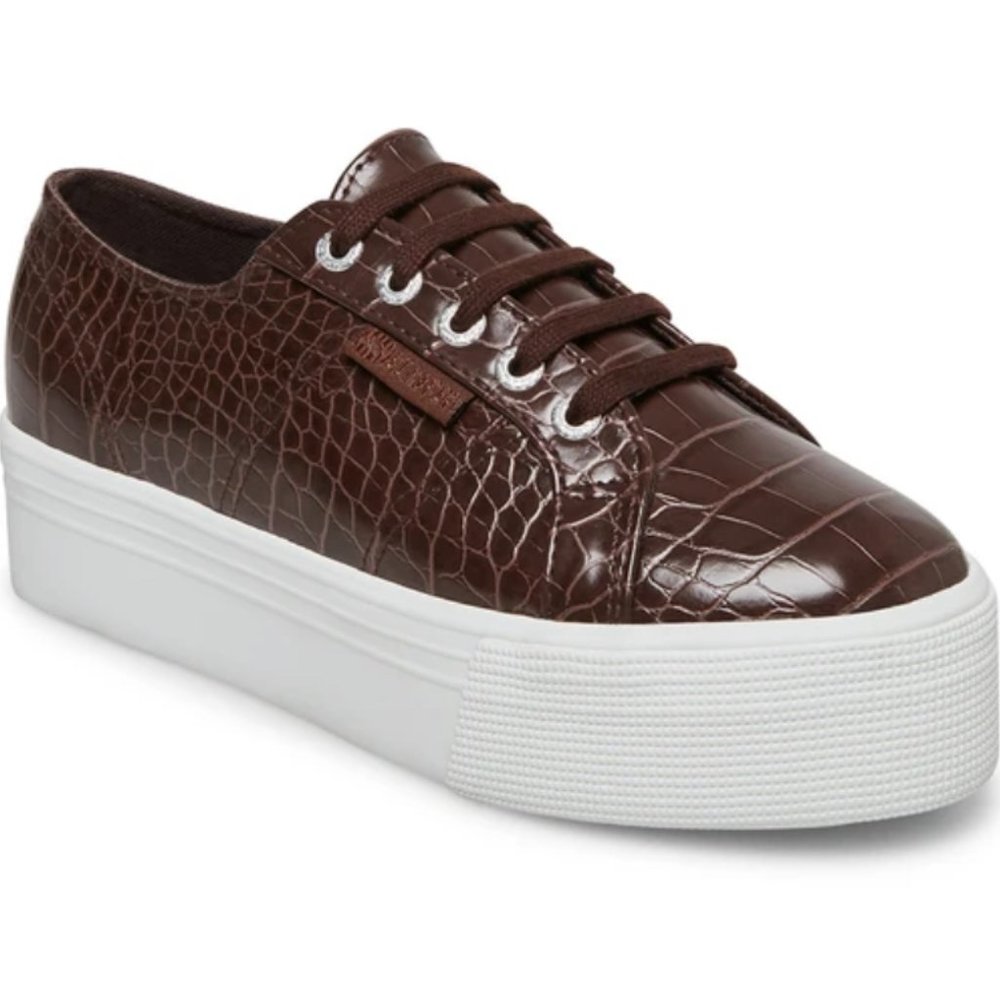 COPY - Superga Croco Fashion Sneakers, Sz 7